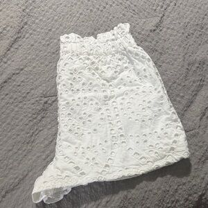 White Lace Shorts